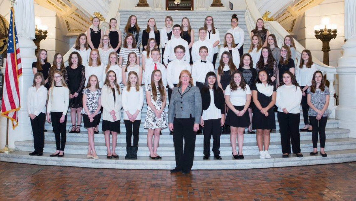 MS Choir Harrisburg Capitol Rotunda 2017