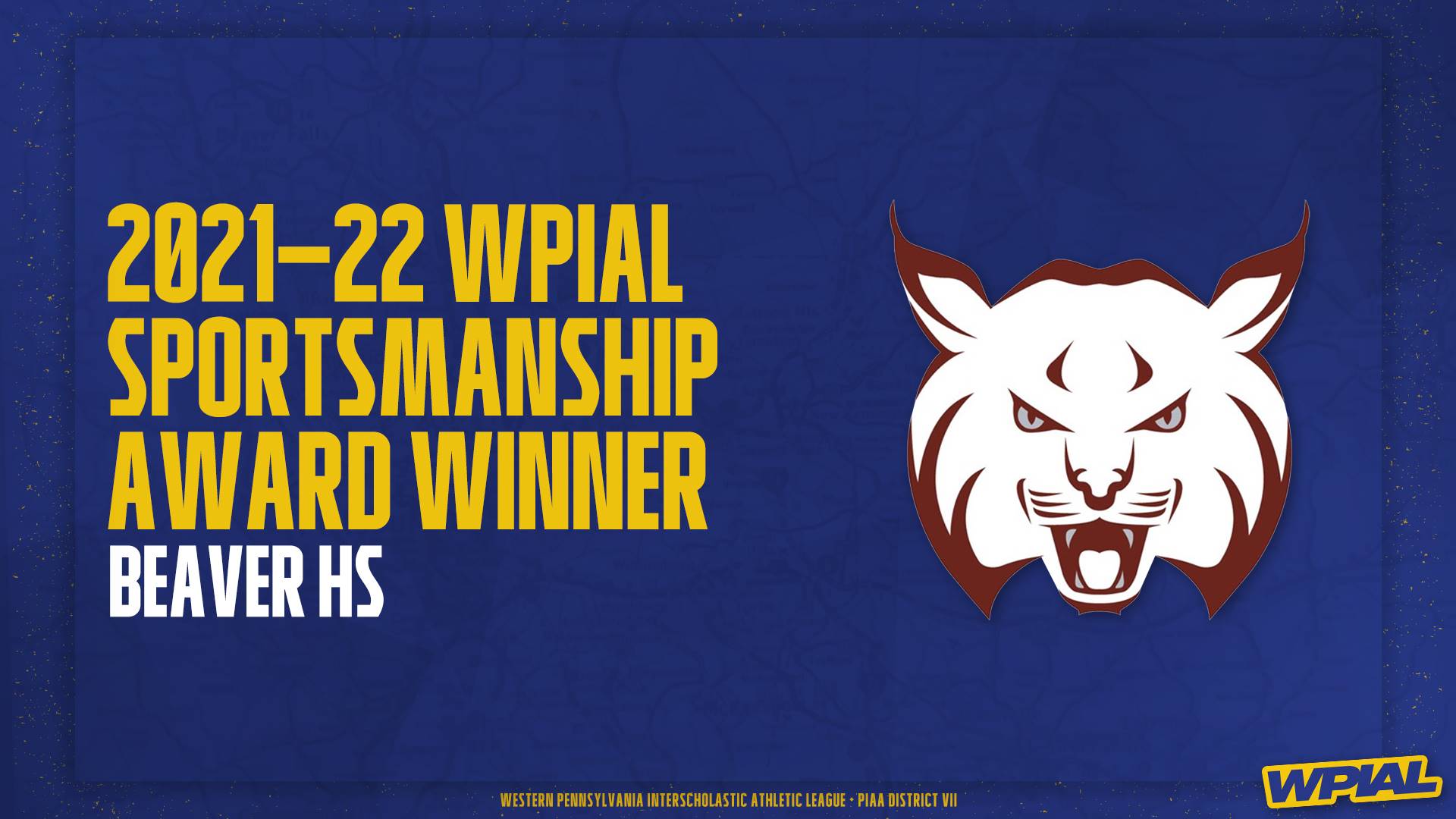 21-22 WPIAL Sportsmanship Award